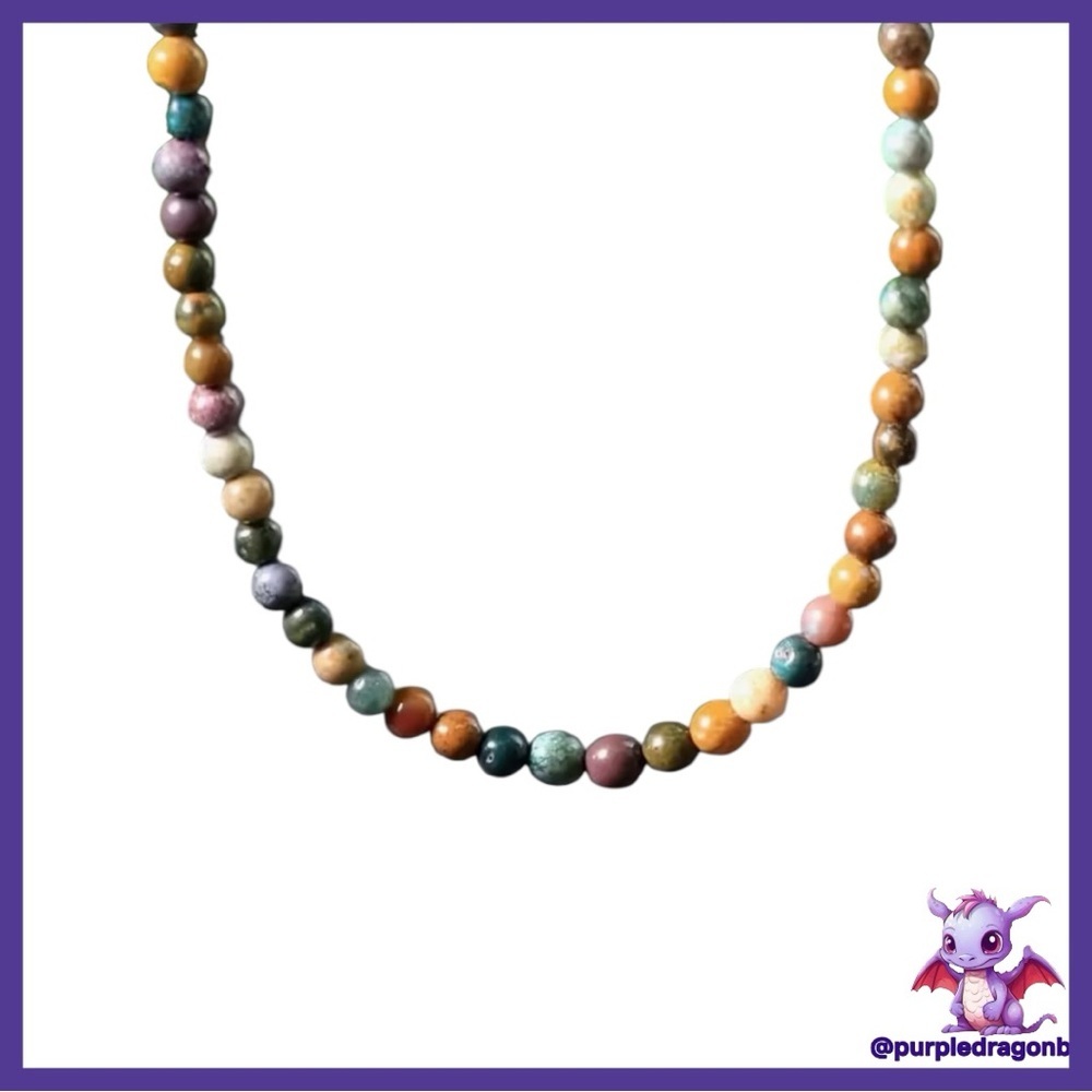 Natural Indian Agate Choker Necklace